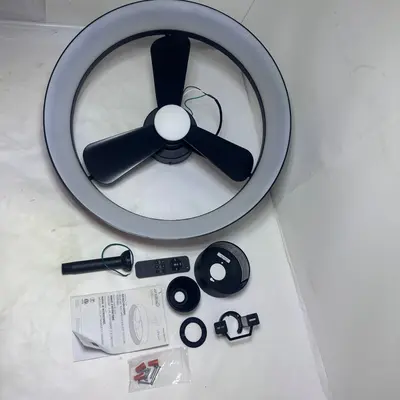 Artika Austin 23 in LED Ceiling Fan Black Remote Control Model FAN-AUR-C2BL - Thumbnail 7