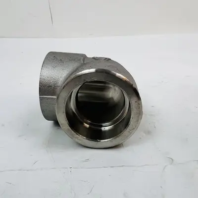 ASME B16.11 1-1/4" 90° Elbow F304/L Stainless Steel Threaded Pipe Fitting - Thumbnail 2