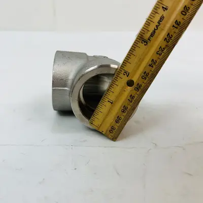 ASME B16.11 1-1/4" 90° Elbow F304/L Stainless Steel Threaded Pipe Fitting - Thumbnail 4