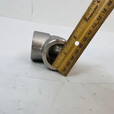 ASME B16.11 1" 90° Elbow Stainless Steel F304/L Threaded Pipe Fitting 3000# - Thumbnail 4