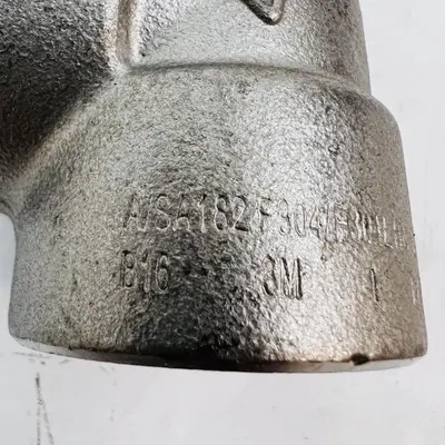 ASME B16.11 1" 90° Elbow Stainless Steel F304/L Threaded Pipe Fitting 3000# - Thumbnail 5