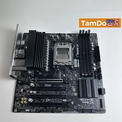 ASRock B650M-CX REV 2.03 AM5 Micro ATX Motherboard AMD Ryzen 7000 8000 9000 DDR5 - Thumbnail 1