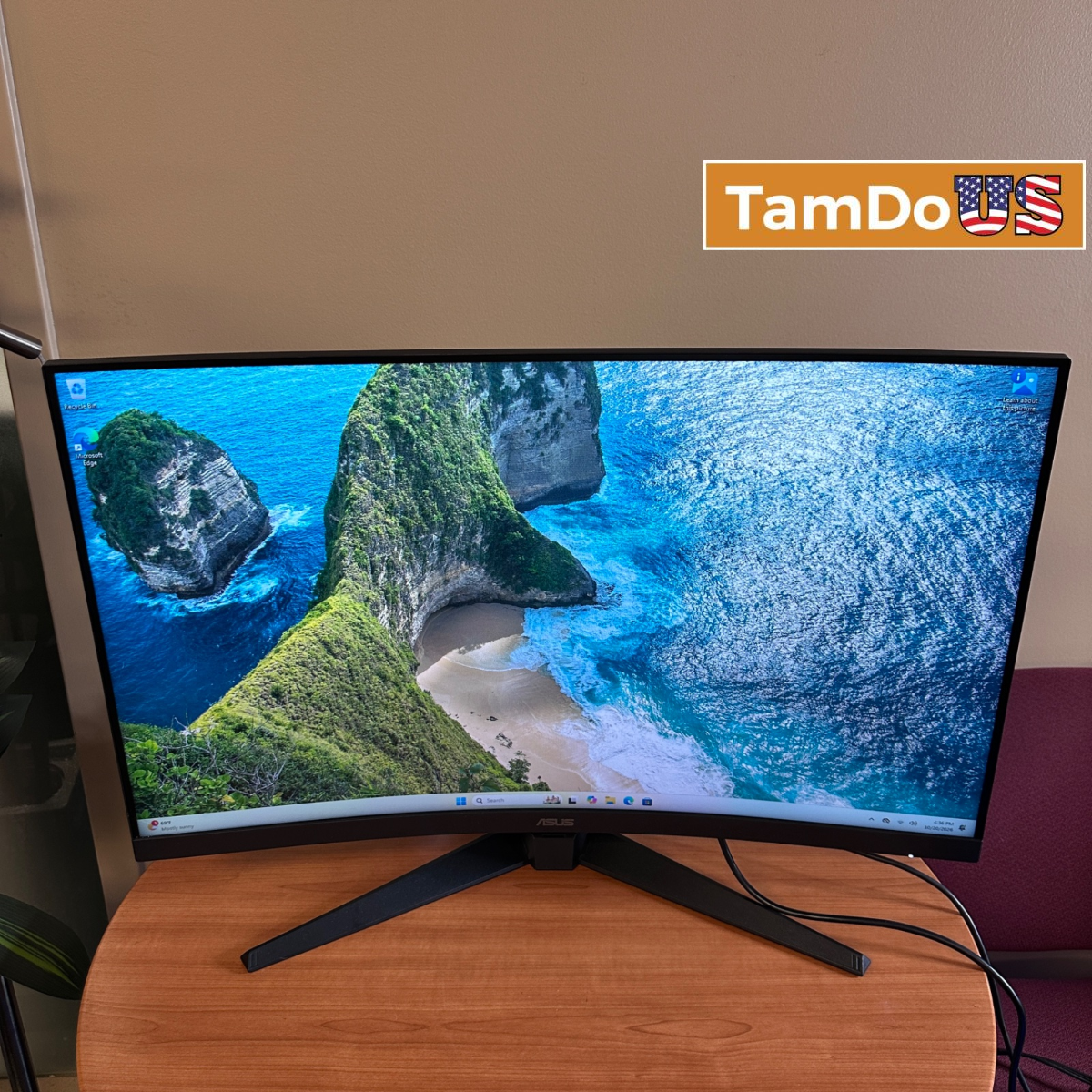 ASUS TUF $249 Gaming Monitor VG32VQM5B 32" FHD 1080p 240Hz 1ms Curved FreeSync - Photo 1 - Real photo at TamDo.us