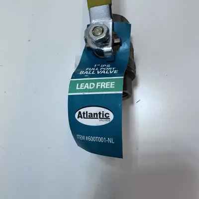 Atlantic Lead-Free Threaded Full Port Ball Valve 600 PSI WOG 1" NPT - Thumbnail 4