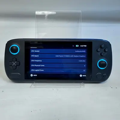 AYANEO AIR Handheld SteamOS Console, AMD Ryzen 5 5560U, 16GB, 512GB, Polar Black - Thumbnail 10