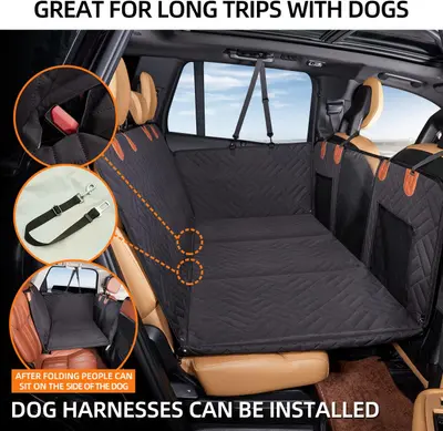 Back Seat Extender, Dog Car Seat Cover for Car SUV Truck - Thumbnail 2