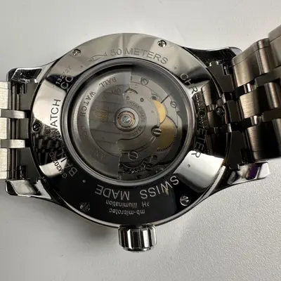 Ball $3299 Trainmaster World Time GMT Automatic Chronometer Men's Watch 41mm - Thumbnail 5