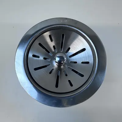 Ball Lock Kitchen Sink Strainer – Polished Stainless Steel Basket Drain - Thumbnail 4