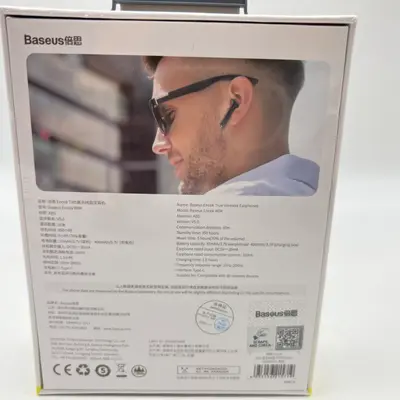 Baseus W04 TWS Bluetooth Earphone 5.0 True Wireless Earbuds, Black - Thumbnail 2