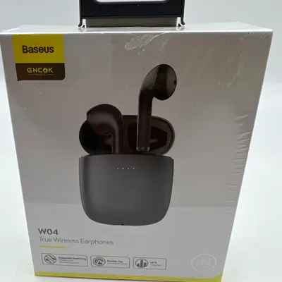 Baseus W04 TWS Bluetooth Earphone 5.0 True Wireless Earbuds, Black - Thumbnail 3