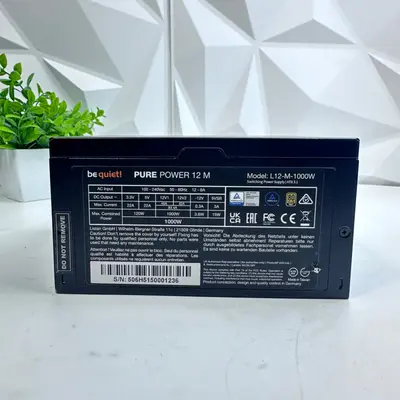 be quiet! Pure Power 12 M 1000W ATX 3.1 PCIe 5.1 80 PLUS Gold Power Supply - Thumbnail 9