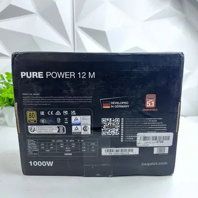 be quiet! Pure Power 12 M 1000W ATX 3.1 PCIe 5.1 80 PLUS Gold Power Supply - Thumbnail 10