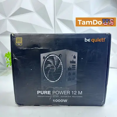 be quiet! Pure Power 12 M 1000W ATX 3.1 PCIe 5.1 80 PLUS Gold Power Supply - New Open Box - Real photo at TamDo.us