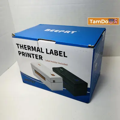 Beeprt B7-480BT Wireless Bluetooth Thermal Label Printer 4x6 Shipping Labels - New Open Box - Real photo at TamDo.us