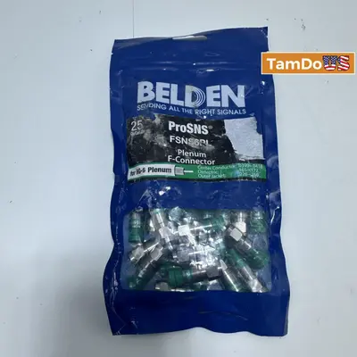 Belden ProSNS FSNS6PL Plenum F-Connector 25-pack - Thumbnail 3