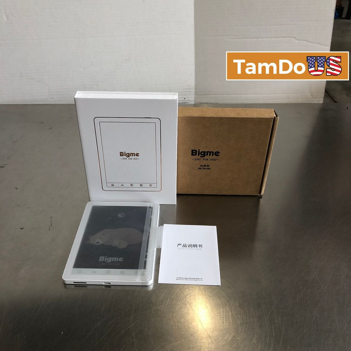 Bigme B6 Color Ebook Reader 6" Android Color E-Ink Tablet Model B6 5V 2A White - Photo 1 - Real photo at TamDo.us