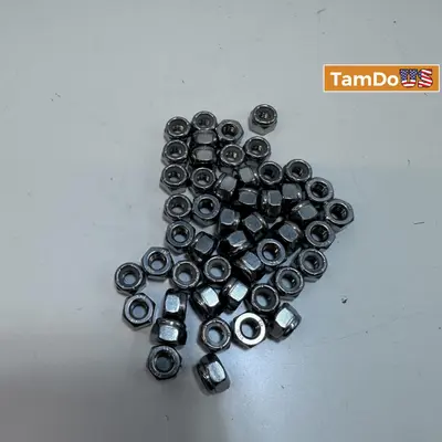 BinifiMux 1/4-20 Nylon Lock Nuts 304 Stainless Steel (Qty: 49) - Thumbnail 1