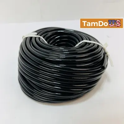 Black Flexible Tubing Hose Coil 100ft - New - Real photo at TamDo.us