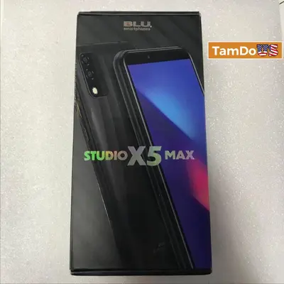 BLU Studio X5 Max Smartphone, 32GB, Unlocked GSM Android Phone – Black - Thumbnail 1
