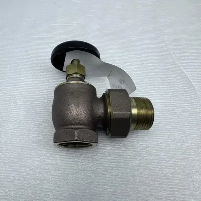 Bluefin RVST100 1" (FIP x Male Union) Brass Steam Radiator Angle Valve - Thumbnail 6