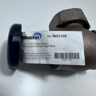 Bluefin RVST150 - 1-1/2" Steam Angle Radiator Valve - Thumbnail 4