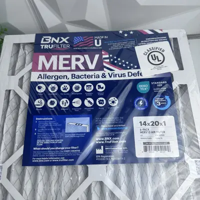 BNX TruFilter 14x20x1 MERV 13 Air Filter, 6-Pack - Thumbnail 3