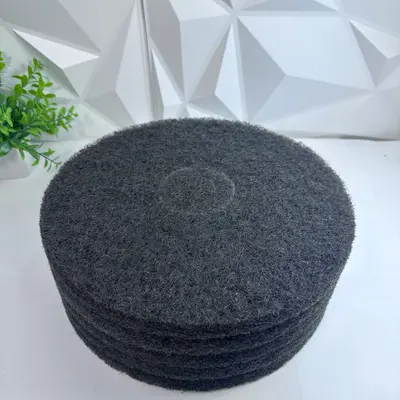 Boardwalk Black Stripping Pads 13 Inch Floor Cleaning Discs Carton of 5 - Thumbnail 5