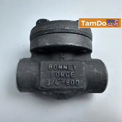 Bonney Forge 3/4" 800 Forged Steel Check Valve NPT Class 800 Pipe Fittings - Thumbnail 1