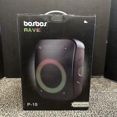 Bosbos Rave Bluetooth Wireless Speaker with LED Lights - Excellent - Real photo at TamDo.us