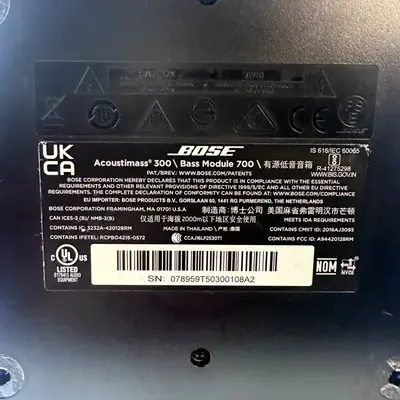 Bose Bass Module 700 Acoustimass 300 Wireless Subwoofer - Black - Thumbnail 10