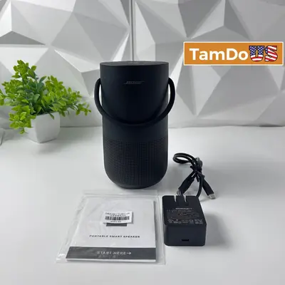 Bose Portable Smart Speaker Bluetooth Wi-Fi Wireless Speaker Triple Black - Thumbnail 1