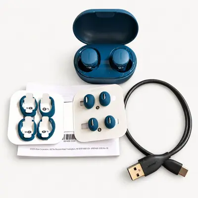 Bose QuietComfort Earbuds Wireless Noise Cancelling Twilight Blue ANC Bluetooth - Thumbnail 4
