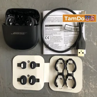 Bose QuietComfort Ultra Earbuds True Wireless Bluetooth Noise Cancelling, Black - Thumbnail 1