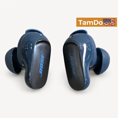 BOSE QuietComfort Ultra Wireless Earbuds, Noise Cancelling, Lunar Blue - Excellent - Real photo at TamDo.us