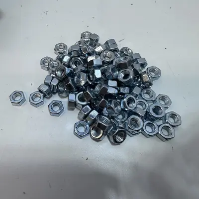 Box of 100 M6-1.00 DIN 934 Coarse Hex Nuts - Thumbnail 2
