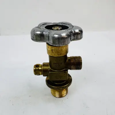 Brass Cylinder Valve PG25-19A, 3000 PSI, Made in USA - Thumbnail 7