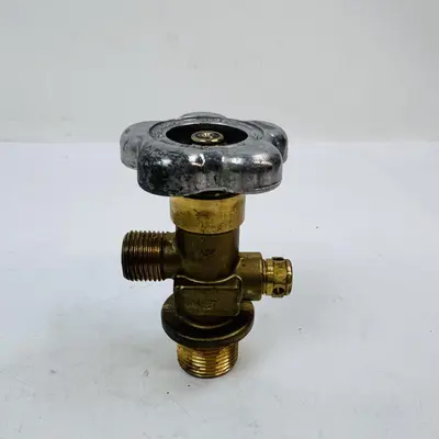 Brass Cylinder Valve PG25-19A, 3000 PSI, Made in USA - Thumbnail 4