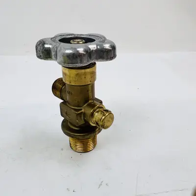 Brass Cylinder Valve PG25-19A, 3000 PSI, Made in USA - Thumbnail 3