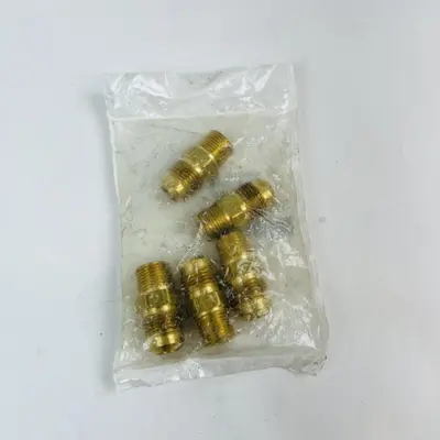 Brass SAE 45 Flare Male Connector 1/2 x 3/8 - Thumbnail 2