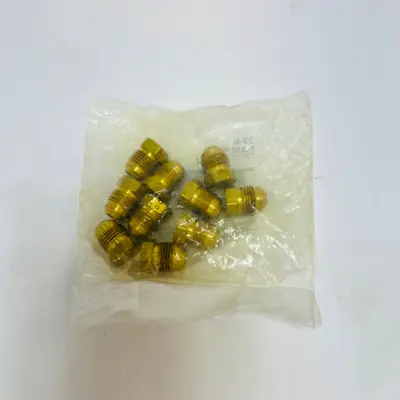 BrassCraft 39-6 3/8" OD Tube Brass Flare Plug Fitting Pack of 10 - Thumbnail 3