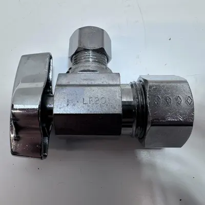 BrassCraft Chrome TURN ANGLE STOP VALVE - Thumbnail 3