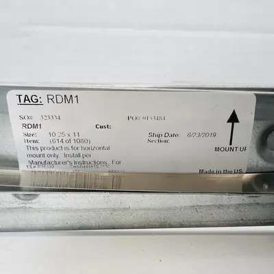 Broan NuTone RDM1 Ceiling Radiation Fire Damper FOR Ventilation Fans - Thumbnail 5