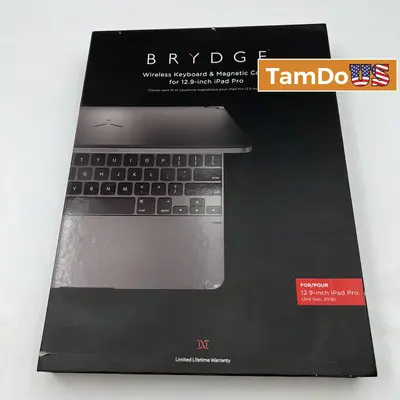Brydge Wireless Keyboard + Magnetic Cover for iPad Pro 12.9" (3rd Gen, 2018) - Thumbnail 1