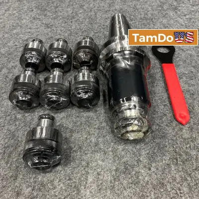 BT40 GT12 110L Tapping Collet Set Tool Holder with 7pcs Collets - New Open Box - Real photo at TamDo.us