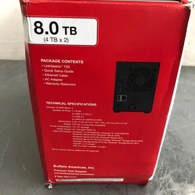 Buffalo LinkStation 720 8TB 2 Bay NAS Private Cloud Network Storage LS720D0802 - Thumbnail 9