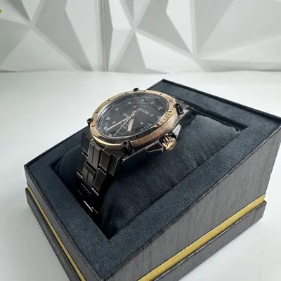 Bulova $1025 Icon Precisionist 11 Diamond Black Dial Men's Watch 46.5mm 98D149 - Thumbnail 2