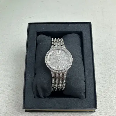 Bulova 96L243 Women's 32mm Crystal White Dial Watch - Thumbnail 2