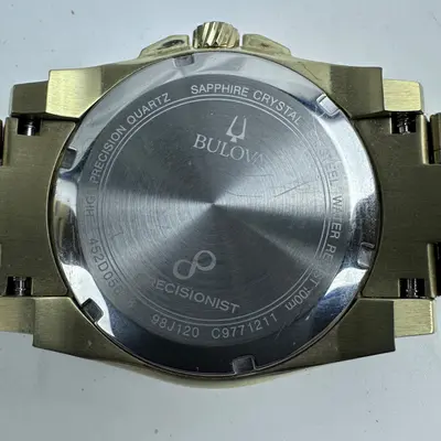 Bulova Icon $2395 62 Diamonds 0.84ctw Gold Tone 40mm Watch 98J120 - Thumbnail 8