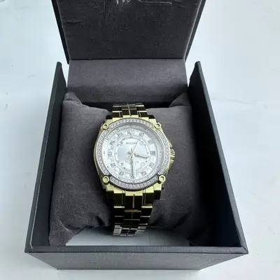 Bulova Icon $2395 62 Diamonds 0.84ctw Gold Tone 40mm Watch 98J120 - Thumbnail 9