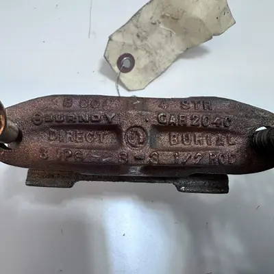 Burndy GAR204C Grounding Connector 3" Ground For Pipe Rod - Thumbnail 4